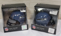 New - NFL Football Seattle Seahawks Light-Up Mini Helmet Tree Ornaments . Measures 4" diameter