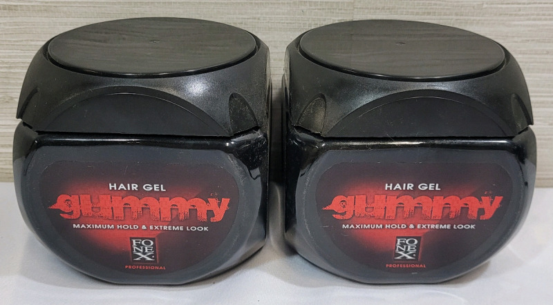 New - Gummy Maximum Hold & Extreme Look Hair Gel , 700ml Bottle . Two (2) Bottles