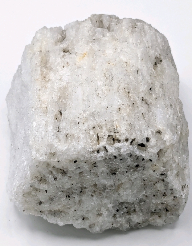 Absolutely Gorgeous Large Natural Raw Local Elestial White Danburite w Pyrite Sprinkles & Quartz | Sourced Locally in Niagara | Approx 2.25" x 1.75" x 3.5" / 374.6g