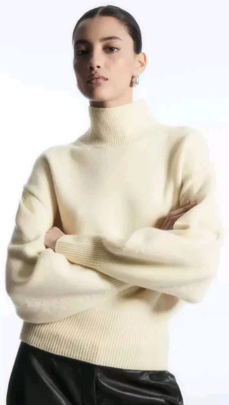 New Size XS | COA 100% RWS Responsible Wool Standard Funnel Neck Jumper | Retails for Over $100!