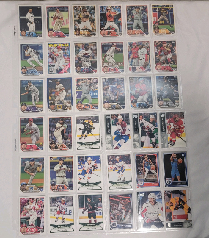 Multi-Sport Trading Card Singles . Hockey , Baseball , Basketball . 36 Cards