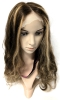 New Yolissa Wavy 30" Long 100% Human Hair Lace Front Wig w Satin Bag, Elastic Hairband, 2 Wig Caps & 3D False Eyelashes - 3