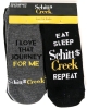 New Size 4-10 | 10 Pairs of New Schitt$ Creek Low-Cut Socks w Sayings | Fold in the Cheese! - 2