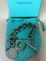Tiffany & Co &lsquo;&rsquo; Please Return To Tiffany & Co&rdquo; Toggle Heart Bracelet