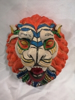 Colourful Wall Art Lion/Tiger Head