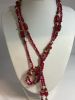 Red Ruby Cab Lariat Matching Earrings - 4