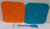 New 2pc Lick Mats for Dogs w/ Spread tool