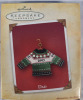 New 2004 | Hallmark Keepsake Dad Christmas Ornament | Dad Christmas Sweater Ornament | Box Measures 4.5" Tall