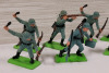 1971 Britains Ltd. DEETAIL German Soldier Miniatures . Ten (10) Miniatures & Field Cannon - 2