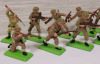 1971 Britains Ltd. DEETAIL Allied Soldier Miniatures . Twelve (12) Miniatures & 75mm Gun - 2