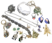 Assorted Jewelry Bits & Pieces for Crafting / Repair (Lot Sold As-Is)