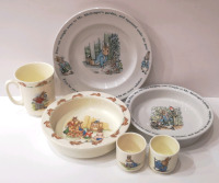 Vintage Royal Doulton Bunnkins & Wedgewood Peter Rabbit Dishes