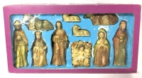 Vintage Set of Handpainted Nativity Figures Made in Japan | Originally Bought from Eaton's | Tallest 5"