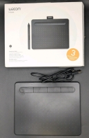 WACOM Intuos Digital Drawing Tablet CTL-4100 | 7.8" X 6.25" | No Stylus | Powers Up