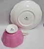 Royal Albert Pink Cabbage Rose Avon Shape Pink Cup & Saucer . Both Ring True , No chips or cracks - 4