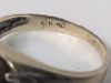 Gorgeous 10K Gold Ring with 4-Claw Set Oval Tigers Eye Stone Open Gallery Back with Diamonds on Either Side | Size 7.5 - 3