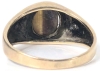 Gorgeous 10K Gold Ring with 4-Claw Set Oval Tigers Eye Stone Open Gallery Back with Diamonds on Either Side | Size 7.5 - 5