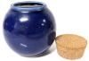 Cobalt Blue Muddy Waters Pottery Bingo Money Coin Bank | 5" Tall - 3