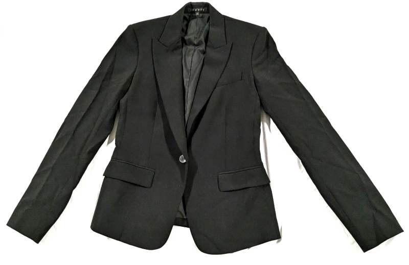 Ladies Size 2 | THEORY.COM B2 Urban Virgin Wool Blend Jacket | Made in the USA