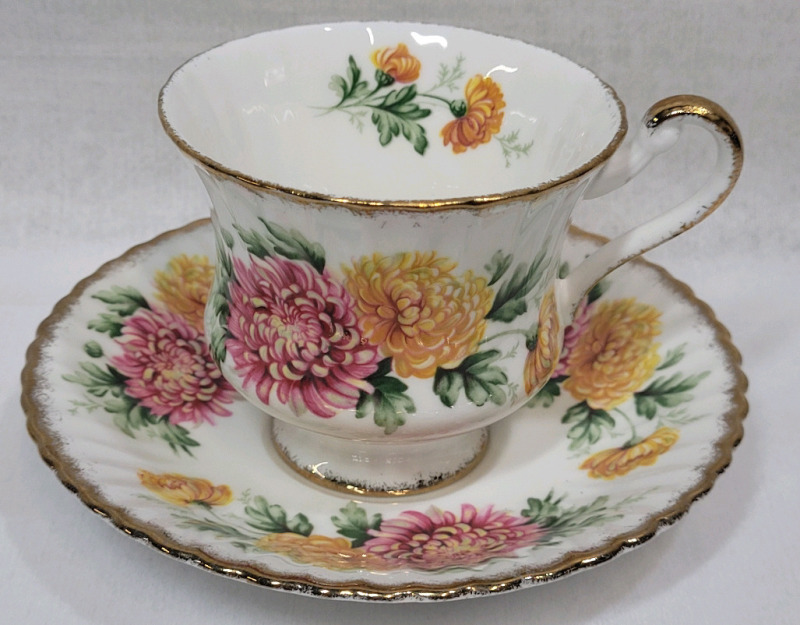 Paragon Mums Cup & Saucer . Both Ring True , No chips or cracks