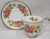 Paragon Mums Cup & Saucer . Both Ring True , No chips or cracks - 2