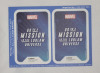 New - 2024 Loblaws MARVEL Go On A Mission Collectable Trading Cards . 21 Sealed Packs , 4 Cards Per Pack - 2