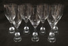 7 Holmegaard Wine Glasses Princess Pattern 8.25" Tall