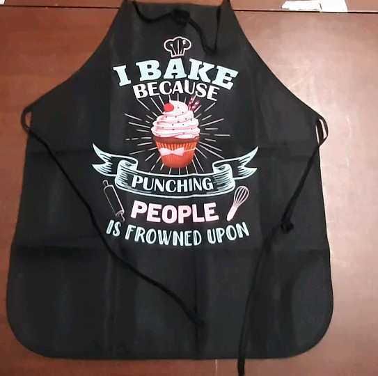 New Black Cupcake Apron