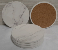 New 6pcs Marble Trivets