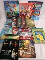 17 Kid's Pokemon, Minecraft, Ninjago + Super Mario Galaxy2 Books