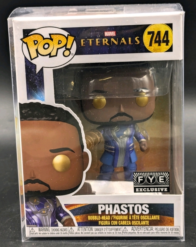 New Funko Pop! Marvel Eternals #744 PHASTOS Bobble-Head | FYE Exclusive in Protective Plastic Box