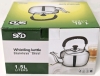 New SND Stainless Steel 1.5L Whistling Kettle w Bakelite Handle - 2