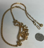 TRIFARI Pat Pending Rhinestone Necklace Baguette Swirl Navettes Chatons - 5