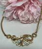 TRIFARI Pat Pending Rhinestone Necklace Baguette Swirl Navettes Chatons - 6