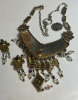 AB Rhinestone Enamel Statement Necklace and Earrings Set - 5