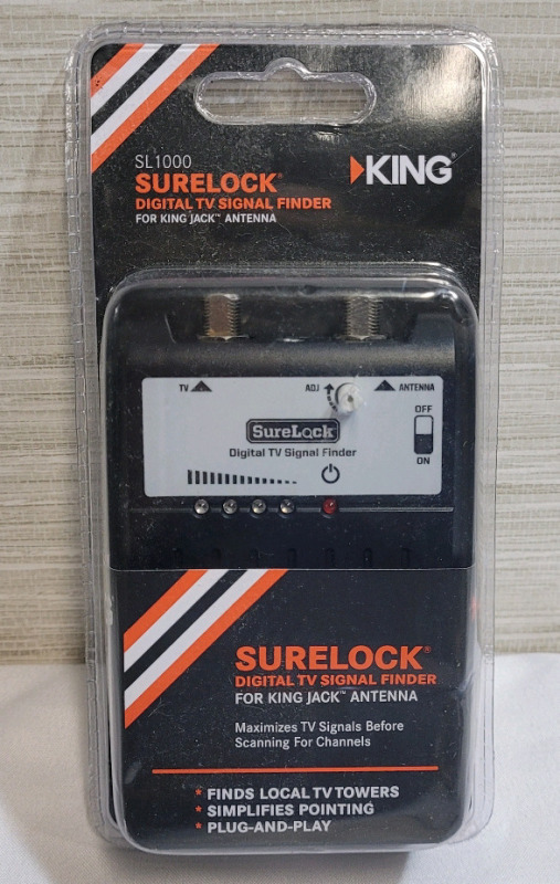 New - KING Surelock Digital TV Signal Finder for King Jack Antenna , Model SL1000