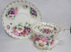 Royal Albert Flower of the Month Series Cups & Saucers . September (michaelmas daisies) & October (cosmos) . All Cups & Saucers Ring True , No chips or cracks - 4