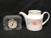 Royal Doulton Teapot & Crystal Clock