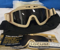 Revision Military Desert Locust Anti-Fog Goggles | One Size Fits All | Comes With 2 Interchangeable Lenses & Carry Case | Great For Airsoft & Paintball | Retails For $100+