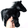 New [Retired] Ganz WEBKINZ Plush Black Stallion / Freesian (HM145) with Sealed Secret Code | 8" Tall - 2