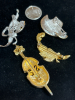 Four Rhinestone Figural Brooches - 2