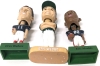 3 Sports Bobble-Head Figures : Eric Moulds, Drew Bledsie (2003 NFL McDonald's Upper Deck) & Eric Wedge | 6.5" - 8" Tall - 3