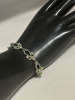 Fantastic Peridot Rhinestone Leverback Earrings Bracelet Set - 4