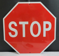 New - STOP Sign Mini Tin Sign . Measures 12"&times;12"