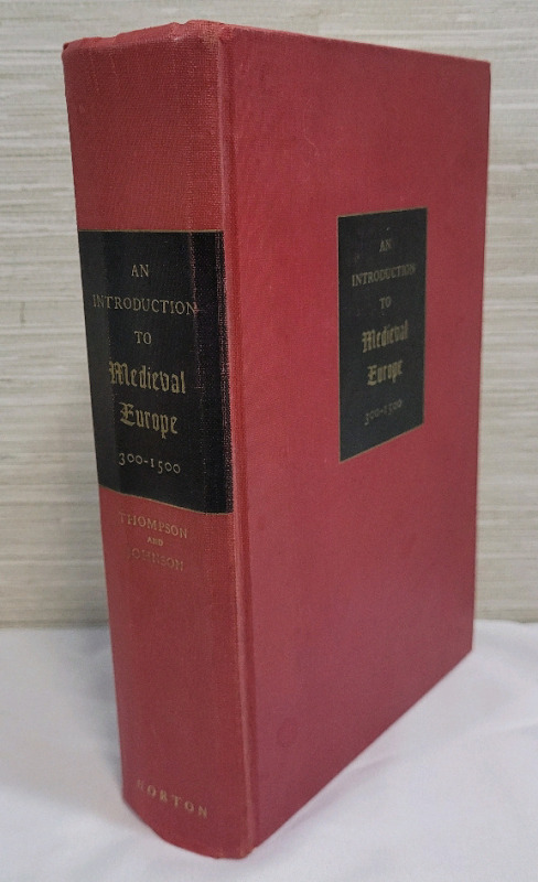 1937 An Introduction to Medieval Europe 300 - 1500 , 1st. Edition . 1092 Pages