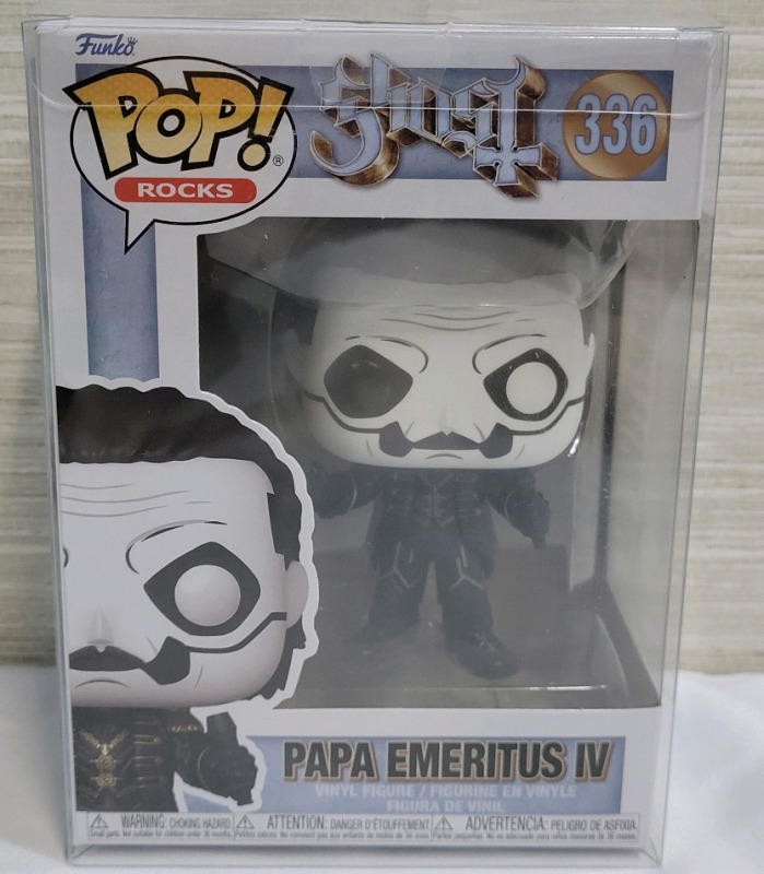 Funko Pop! Rocks GHOST Papa Emeritus IV Vinyl Figure in Protective Plastic Box , #336