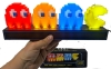 New Pac-Man + Ghosts Light Bar | 3 Modes! | 11.75" x 2.3" x 4" Tall - 3