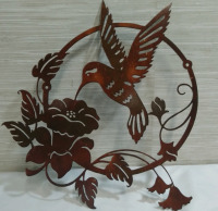 New 11" Metal Hummingbird Art Decorations