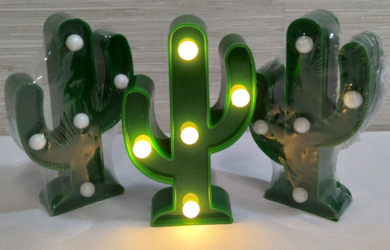 12 New 5" Light Up Cactus