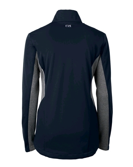 New MED Cutter & Buck Navigate Softshell Womens Full Zip Jacket. Navy blue. Retails for $115